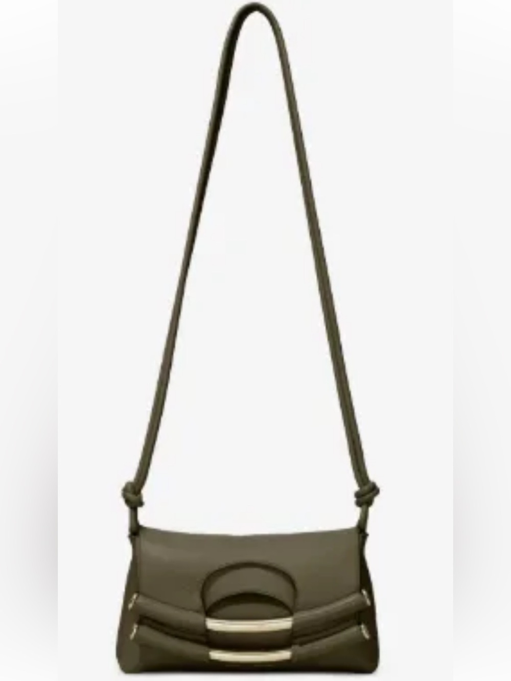 Proenza Schouler Olive Green Leather Crossbody Bag